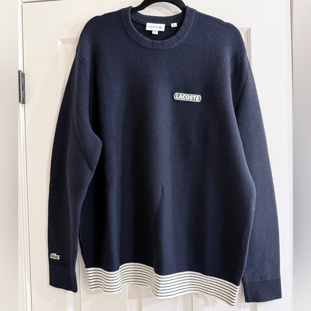 Lacoste Men's Dark Blue Crewneck Sweater